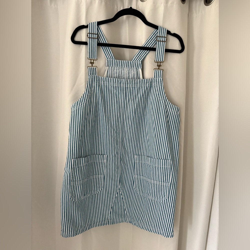 Striped Blue and White Dress